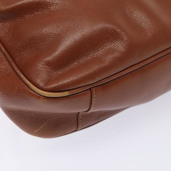 GUCCI Bamboo Hand Bag Leather 2way Brown Gold 001 1705 1638 Auth 92140 - Picture 16 of 16